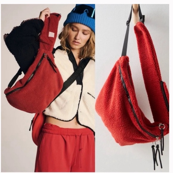 NWT FP Movement Overachiever Sherpa Sling Bag - Picture 2 of 5